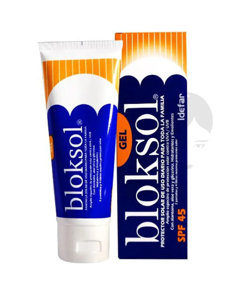 BLOKSOL PROTECTOR SOLAR EN GEL 45 SPF X 60GR - Producto de belleza y estética en Almacén Sandra