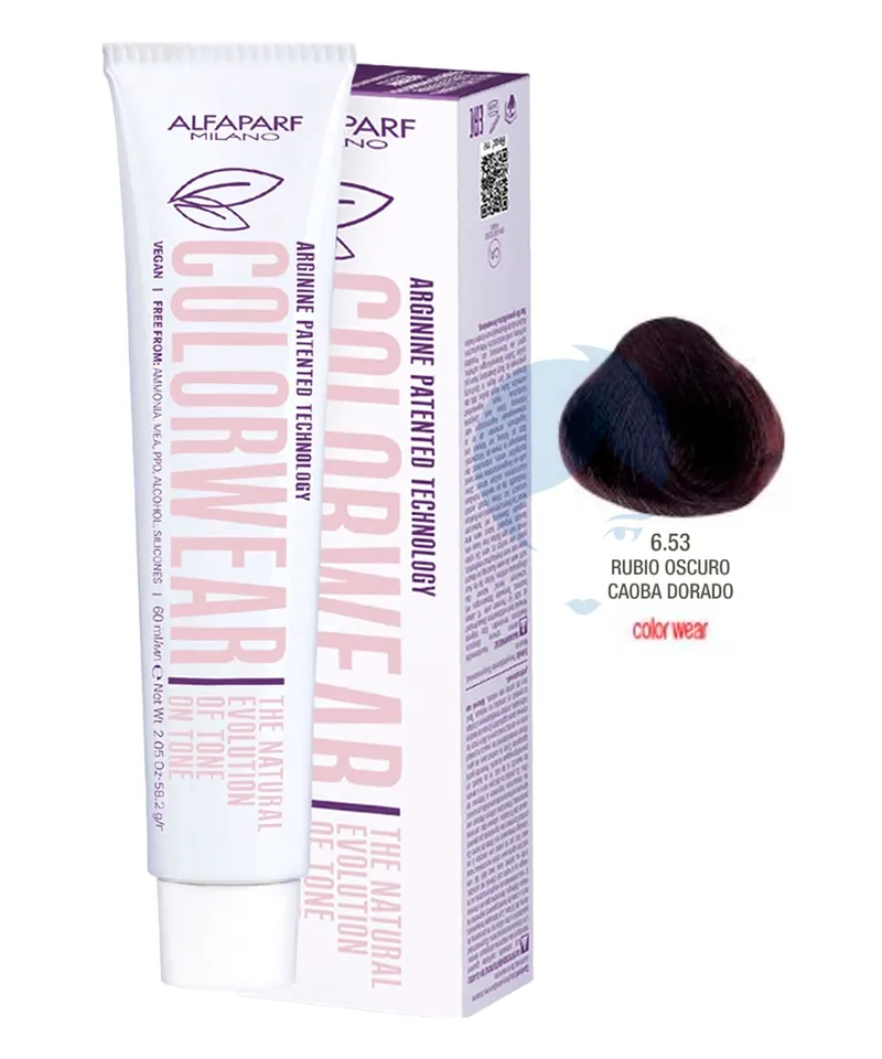 ALFAPARF COLOR WEAR TINTE RUBIO OSCURO CAOBA DORADO N.6.53 X60ML - Producto de belleza y estética en Almacén Sandra