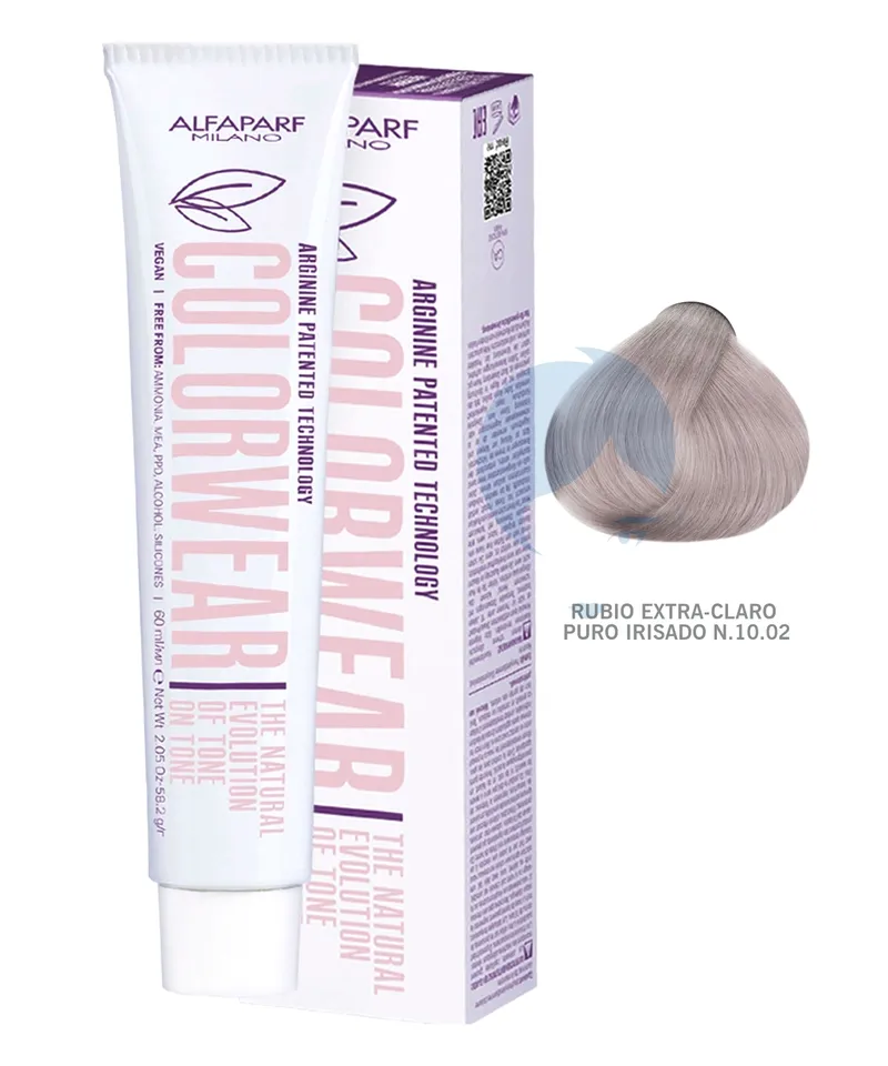 ALFAPARF COLOR WEAR TINTE RUBIO EXTRA-CLARO PURO IRISADO N.10.02 - Producto de belleza y estética en Almacén Sandra