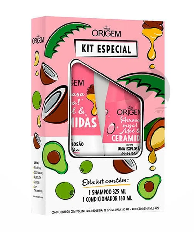 MBELL ORIGEM KIT MIEL+CERAMIDAS SHAMPO+ACONDICIONADOR  X325ML - Producto de belleza y estética en Almacén Sandra