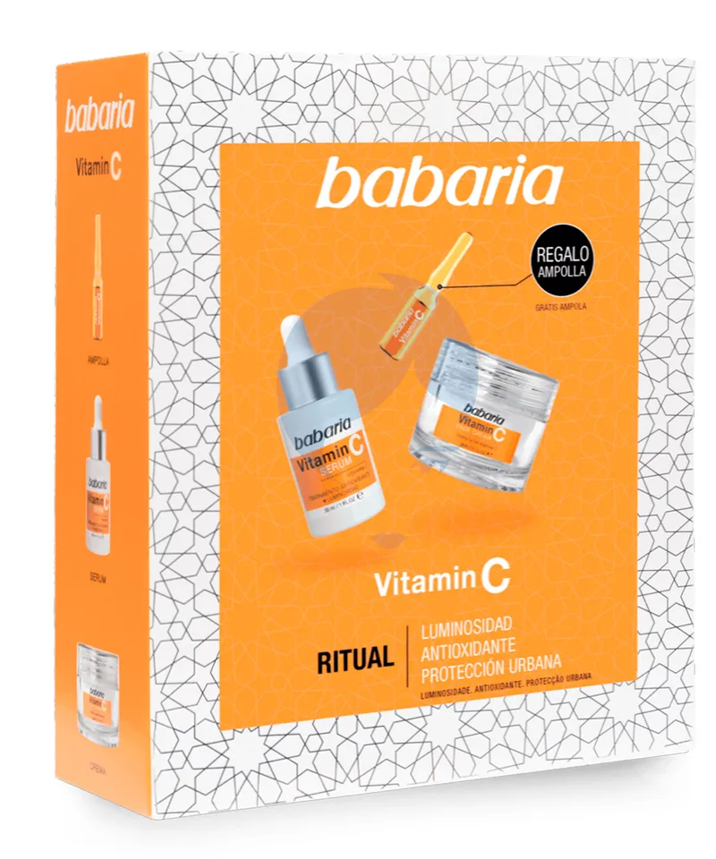 BABARIA FACIAL ESTUCHE VITAMINA C SER+CR+AMP - Producto de belleza y estética en Almacén Sandra