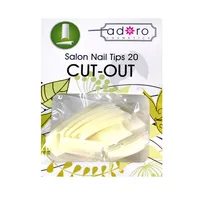 ADORO UÑAS POSTIZAS CUT OUT NATURAL  X20 - Miniatura 1