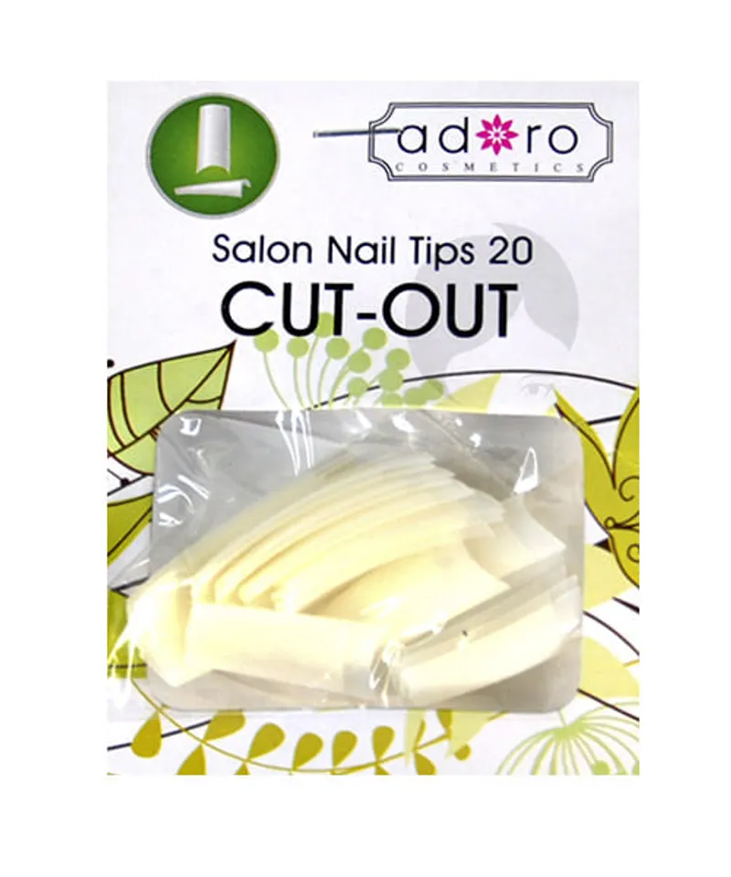 ADORO UÑAS POSTIZAS CUT OUT NATURAL  X20 - Producto de belleza y estética en Almacén Sandra