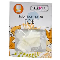 ADORO UÑAS POSTIZAS TOE NATURAL X 20UND - Miniatura 1