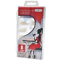 ADORO UÑAS POSTIZAS CUT OUT NATURAL X 100UND - Miniatura 1