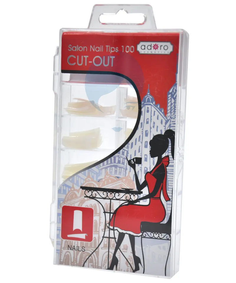 ADORO UÑAS POSTIZAS CUT OUT NATURAL X 100UND - Producto de belleza y estética en Almacén Sandra