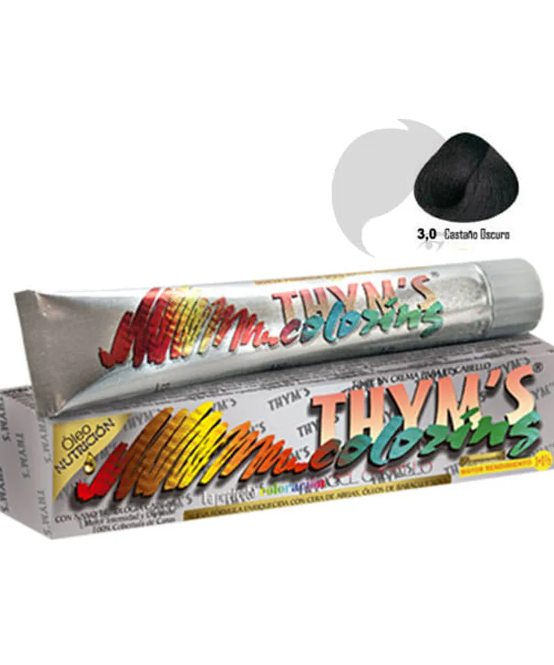 THYMS COLORING TINTE CASTAÑO OSCURO #3.0 X 60GR - Producto de belleza y estética en Almacén Sandra