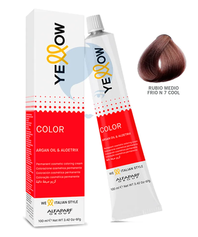 YELLOW TINTE RUBIO MEDIO FRIO N 7 COOL X 60GR - Producto de belleza y estética en Almacén Sandra