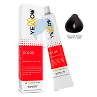 YELLOW TINTE CASTAÑO MEDIO FRIO N 4 COOL X 60GR - Miniatura 1