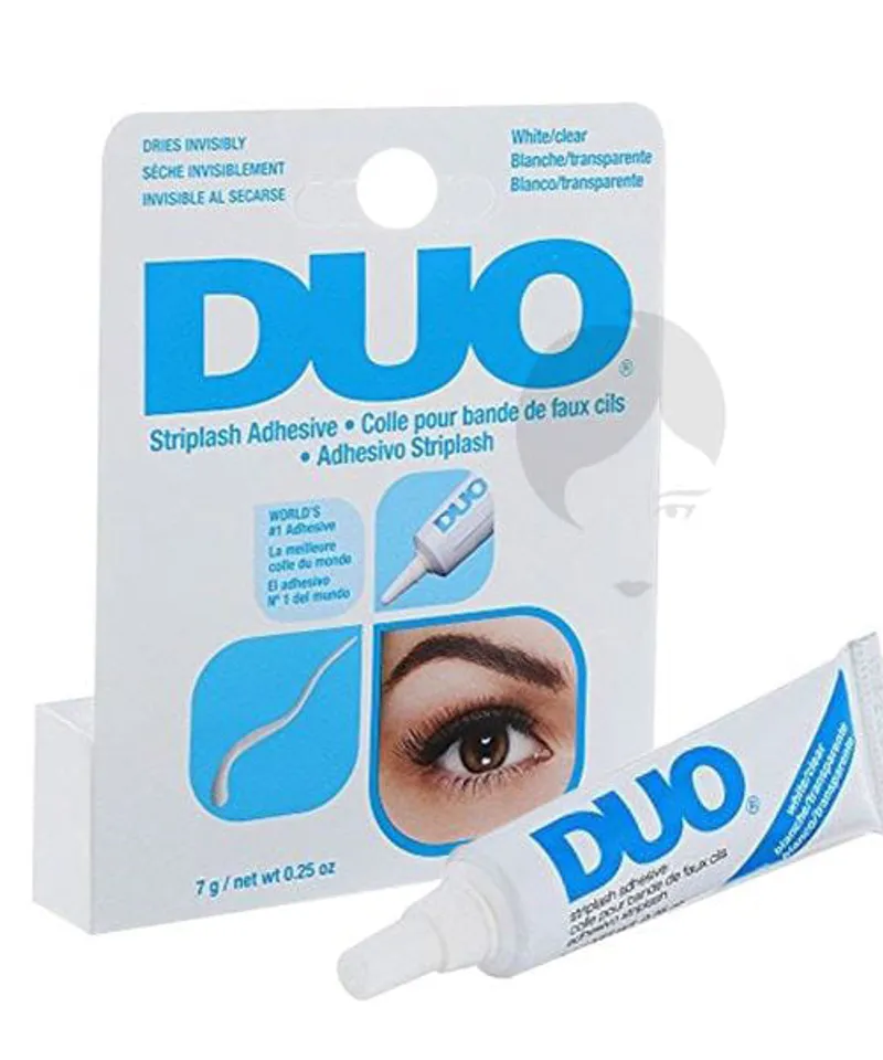 DUO EYELASH ADHESIVO DE PESTAÑAS 9008 WHITE CLEAR X 7GR - Producto de belleza y estética en Almacén Sandra