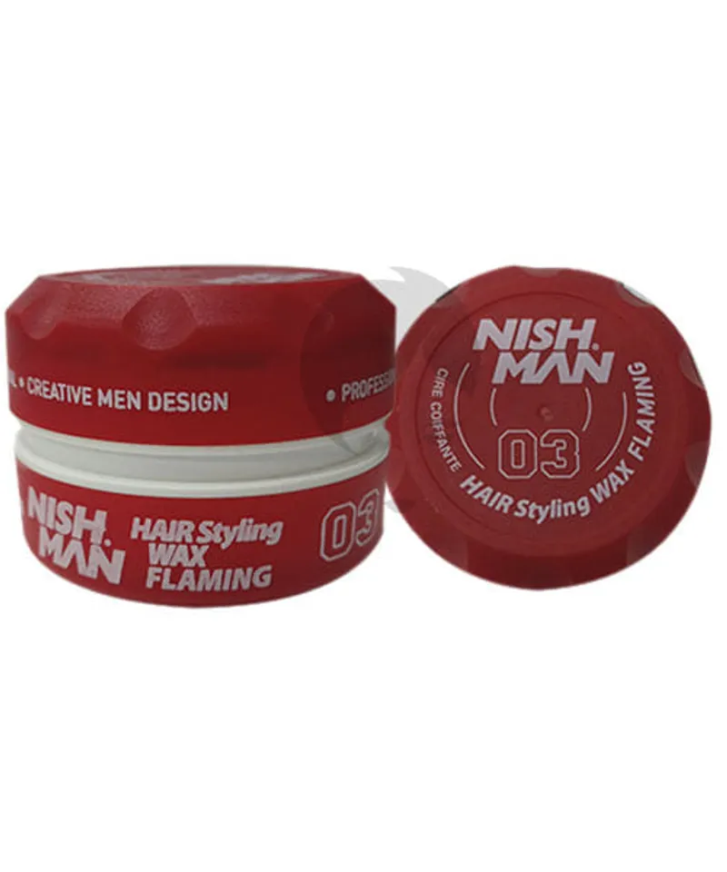 MBELL NISH MAN CERA CAP FLAMING ROJA 03 X 100ML - Producto de belleza y estética en Almacén Sandra