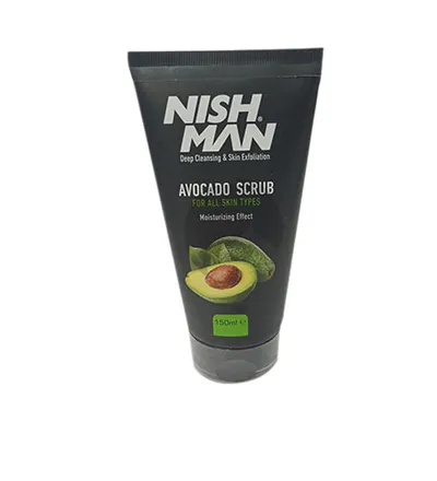 MBELL NISH MAN FACIAL SCRUB AVOCADO X 150ML - Producto de belleza y estética en Almacén Sandra