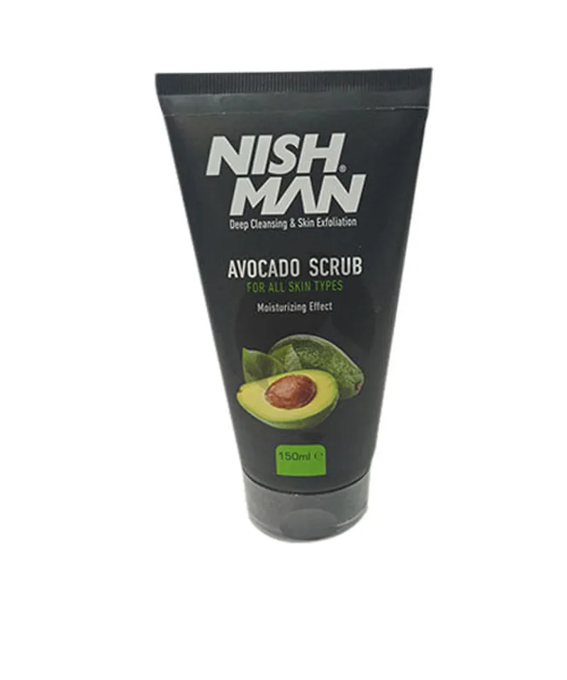 MBELL NISH MAN FACIAL SCRUB AVOCADO X 150ML - Producto de belleza y estética en Almacén Sandra