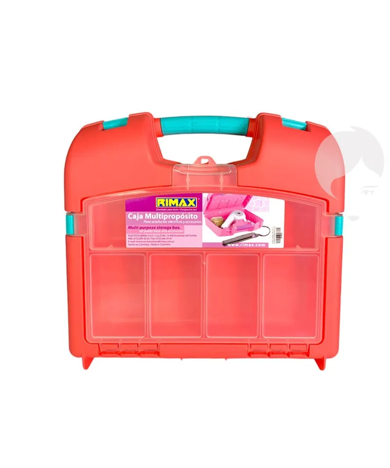 RIMAX CAJA MULTIPROPOSITO ELECTRICA SALMON REF 12420 - Producto de belleza y estética en Almacén Sandra