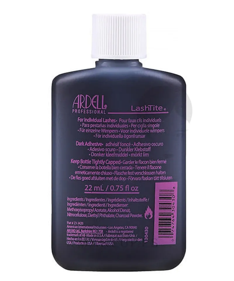 ARDELL LASHTITE PEGANTE DE PESTAÑAS OSCURO X 22ML 9001 - Producto de belleza y estética en Almacén Sandra