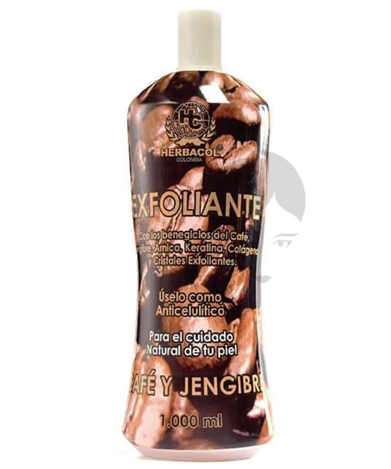 HERBACOL EXFOLIANTE CAFÉ Y JENGIBRE X1000ML - Producto de belleza y estética en Almacén Sandra