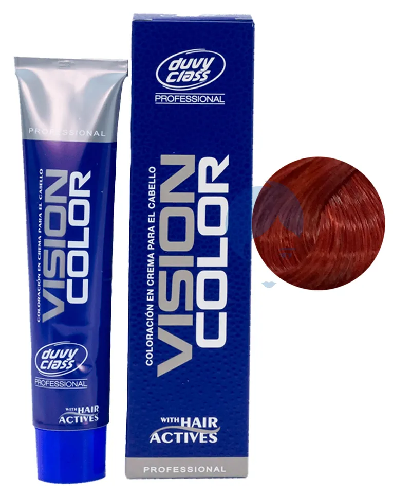 DUVY CLASS  VISION COLOR TINTE ROJO FUEGO  #7.6 X 60ML - Producto de belleza y estética en Almacén Sandra