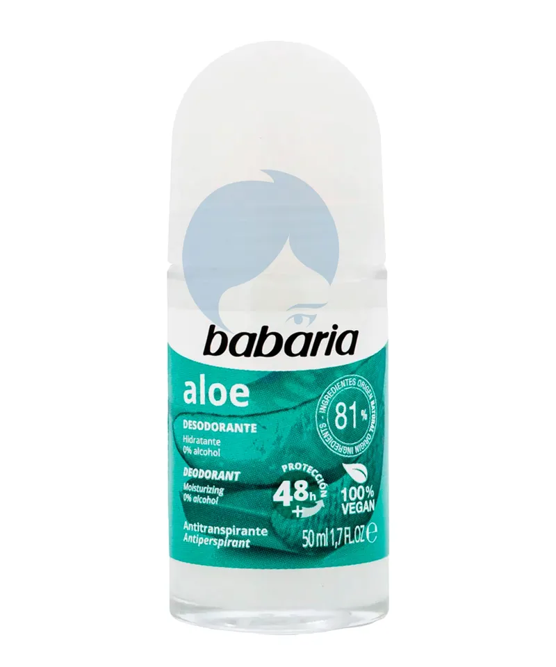 BABARIA DESODORANTE ROLL ON ALOE VERA X 50ML - Producto de belleza y estética en Almacén Sandra