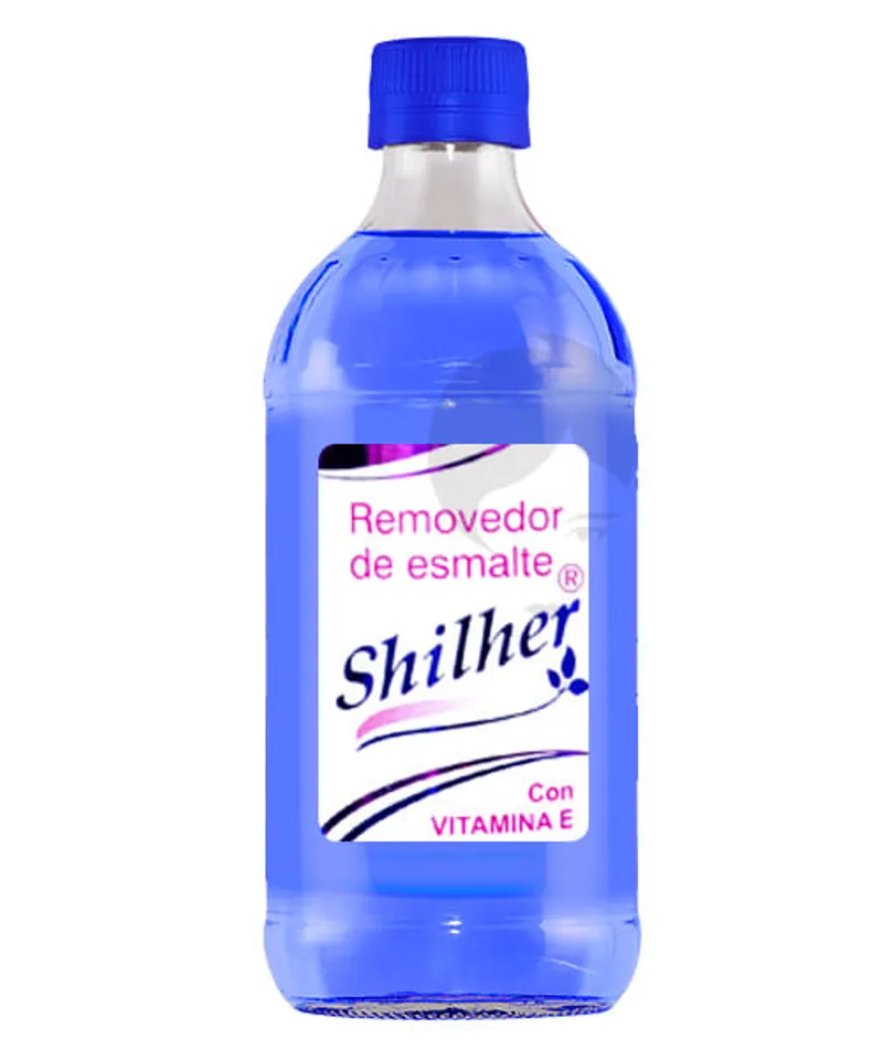SHILHER REMOVEDOR DE ESMALTES AZUL X 280ML - Producto de belleza y estética en Almacén Sandra