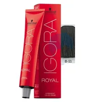IGORA ROYAL TINTE RUBIO CLARO CENIZA INTENSO N.8.11 X 60ML - Miniatura 1