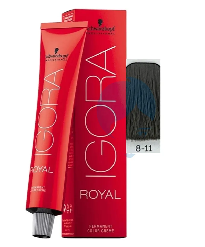 IGORA ROYAL TINTE RUBIO CLARO CENIZA INTENSO N.8.11 X 60ML - Producto de belleza y estética en Almacén Sandra