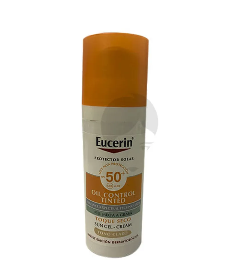 EUCERIN SUN PROTECTOR SOLAR TOQUE SECO TONO MEDIO X 50ML - Producto de belleza y estética en Almacén Sandra
