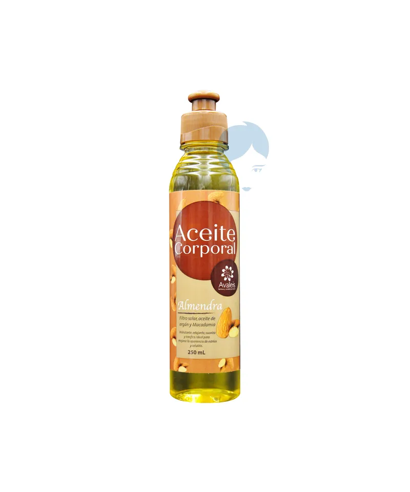 AVALEIS ACEITE CORPORAL ALMENDRAS X 250ML - Producto de belleza y estética en Almacén Sandra