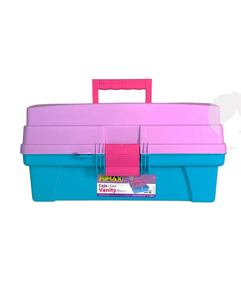 RIMAX CAJA VANITY LAVANDA AZUL TURQUESA ROSADO 14 - Producto de belleza y estética en Almacén Sandra
