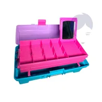 RIMAX CAJA VANITY LAVANDA AZUL TURQUESA ROSADO 14 - Miniatura 2