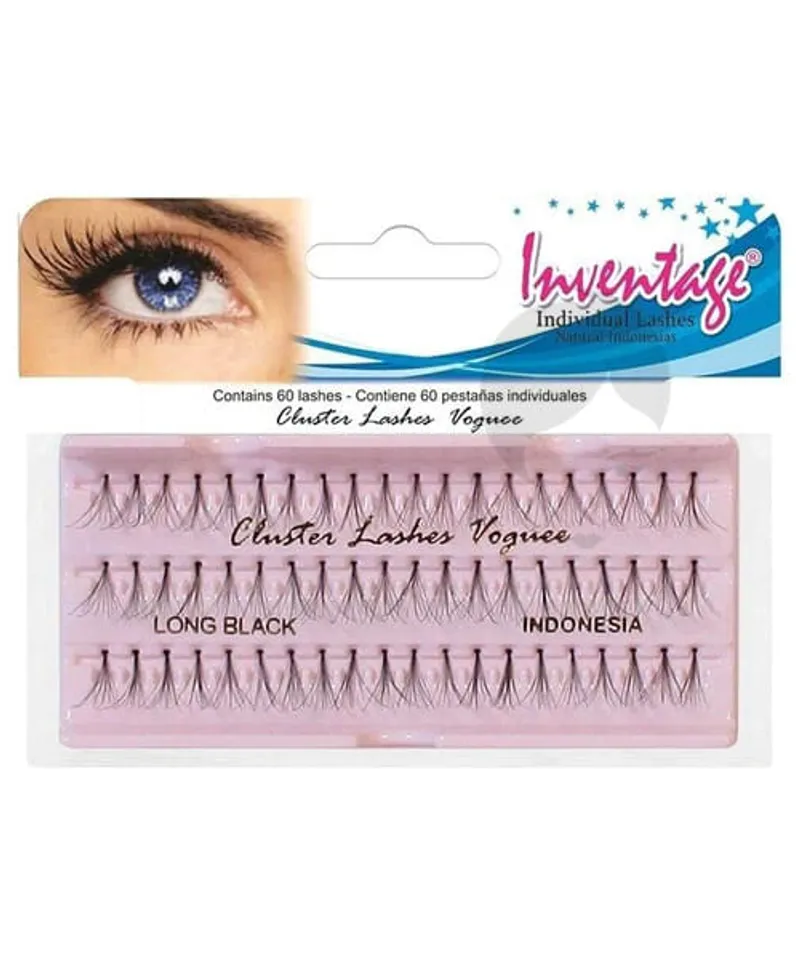 INVENTAGE PESTAÑAS INDONESIA LONG BLACK1 3034 - Producto de belleza y estética en Almacén Sandra