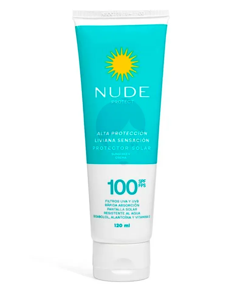 NUDE PROTECTOR SOLAR EN CREMA SPF100 X 120ML - Producto de belleza y estética en Almacén Sandra