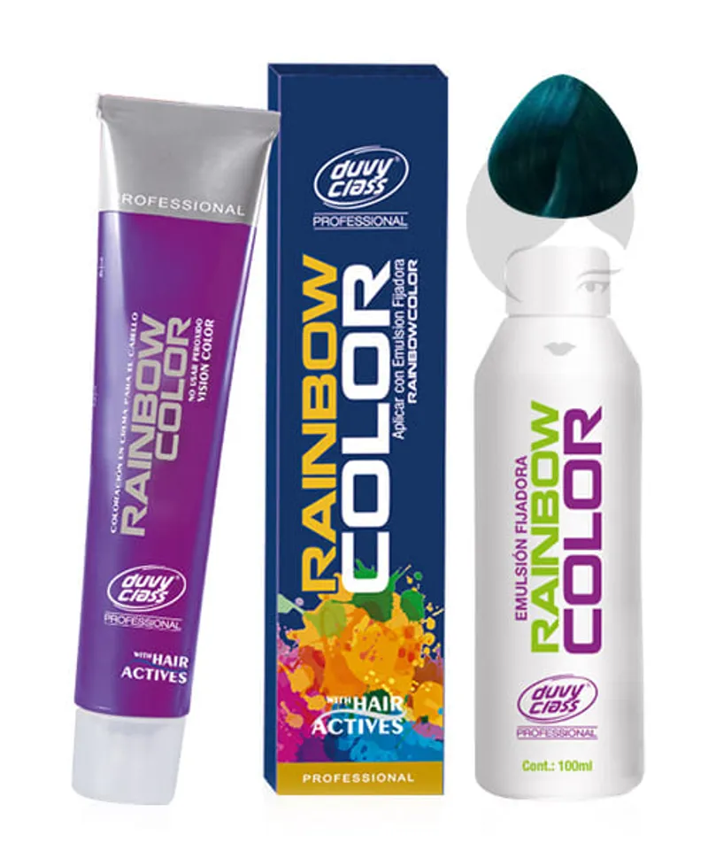 DUVY CLASS VISION COLOR TINTE RAINBOW GREEN N.R22 X 60GR - Producto de belleza y estética en Almacén Sandra