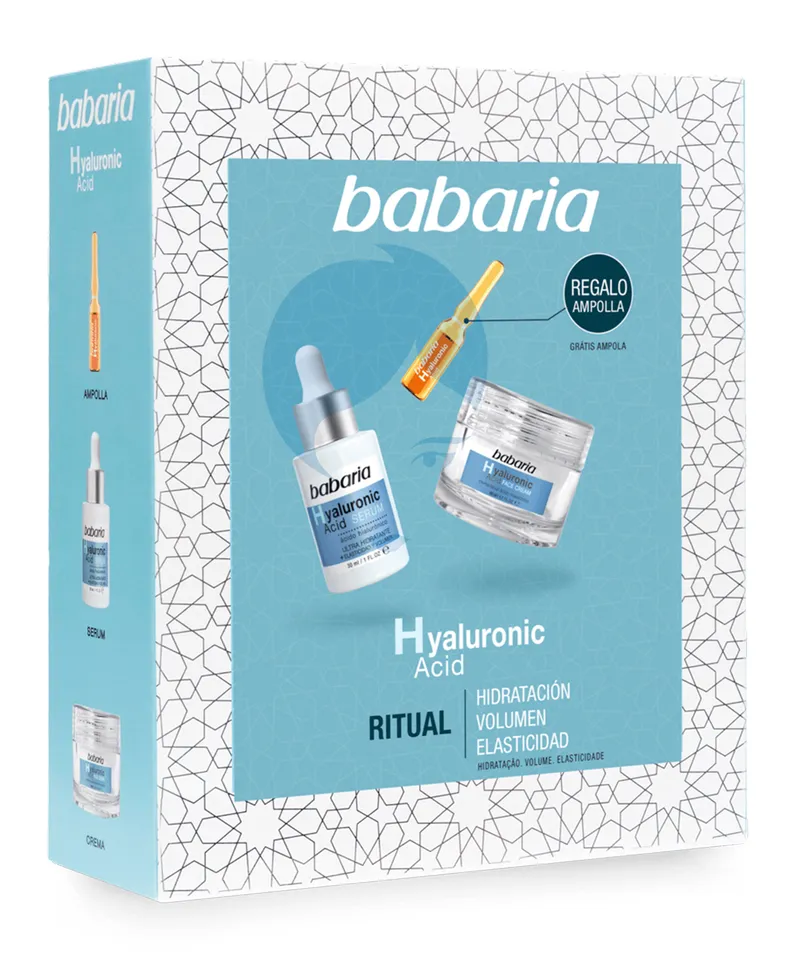 BABARIA KIT FACIAL COSMETIQUERA CREMA-SERUM HYALURONICO - Producto de belleza y estética en Almacén Sandra