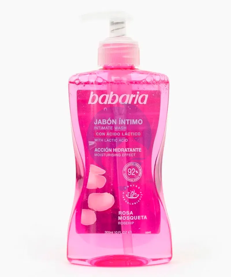 BABARIA JABON INTIMO ROSA MOSQUETA X300ML - Producto de belleza y estética en Almacén Sandra
