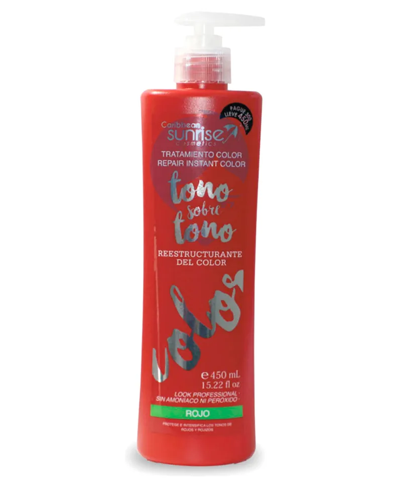 CARIBBEAN SUNRISE TONO SOBRE TONO ROJO X 450ML - Producto de belleza y estética en Almacén Sandra