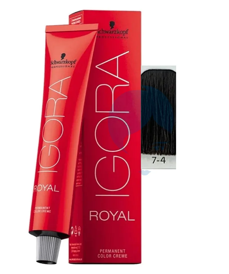 IGORA ROYAL TINTE RUBIO MEDIO BEIGE N.7.4 X 60ML - Producto de belleza y estética en Almacén Sandra