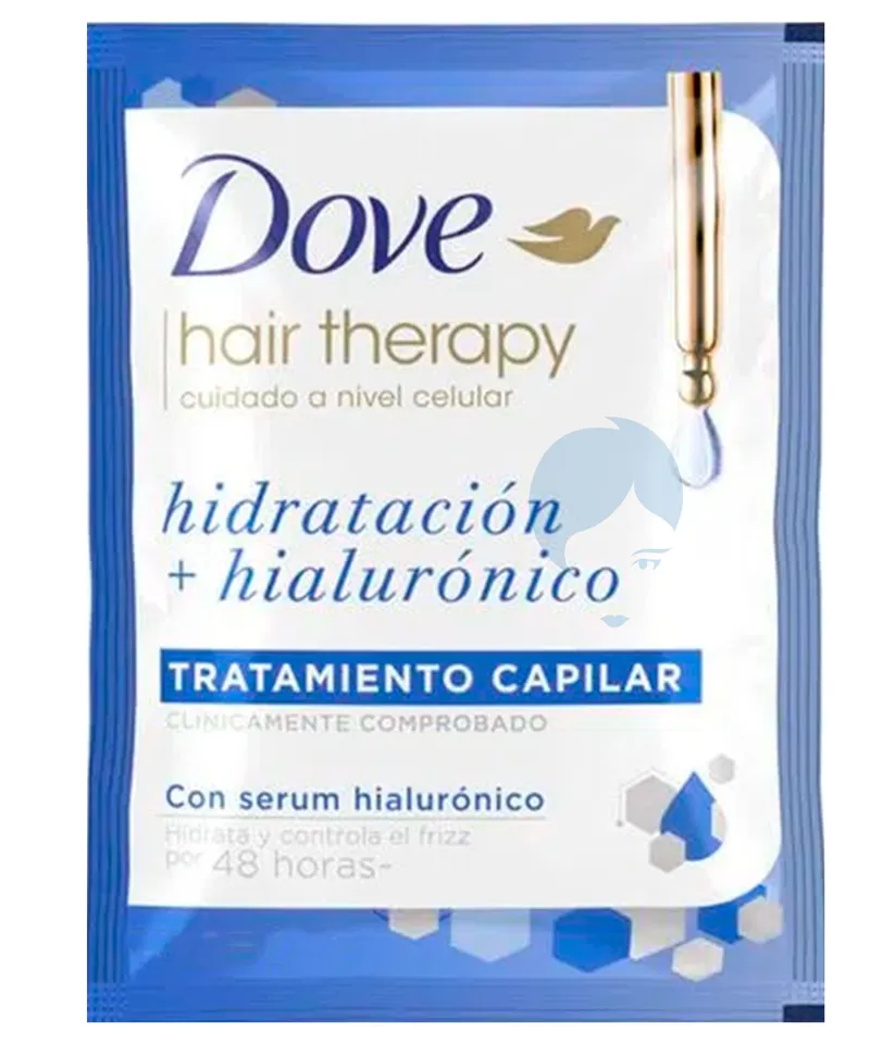 DOVE TRATAMIENTO CAPILAR HIDRATACION+HIALURONICO X 22ML - Producto de belleza y estética en Almacén Sandra