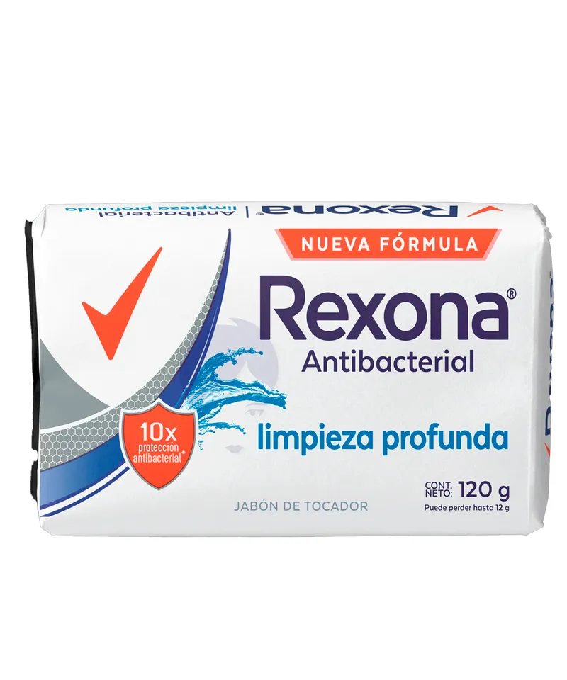 REXONA JABON ANTIBACTERIAL LIMPIEZA PROFUNDA X 1UND - Producto de belleza y estética en Almacén Sandra