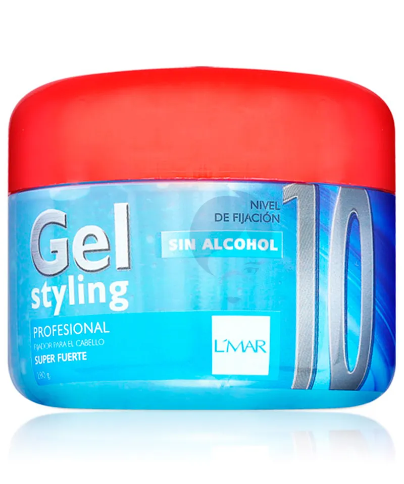 L MAR GEL PROFESIONAL STYLING N.10 SUPER FUERTE AZUL  X 300GR - Producto de belleza y estética en Almacén Sandra