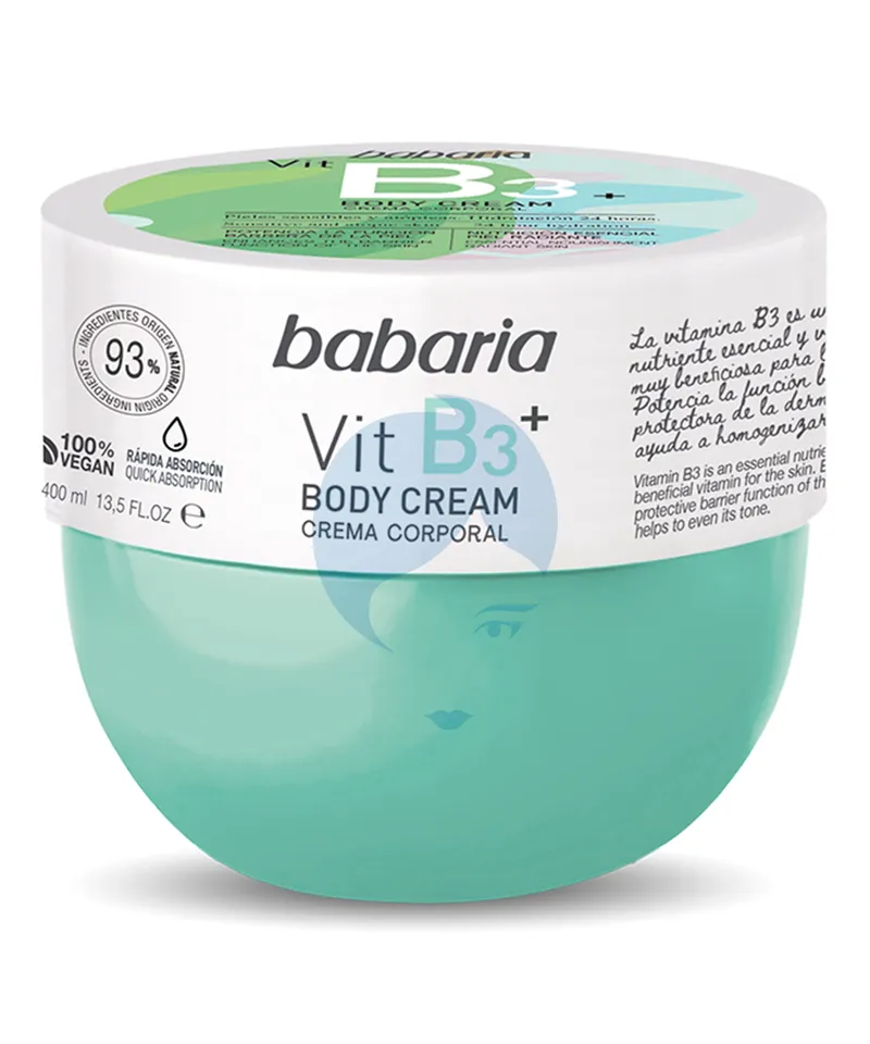 BABARIA CREMA CORPORAL VITAMINA B3 X 400ML - Producto de belleza y estética en Almacén Sandra