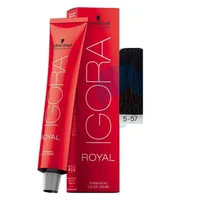 IGORA ROYAL TINTE CASTAÑO CLARO DORADO COBRIZO N°5.57 X 60ML - Miniatura 1