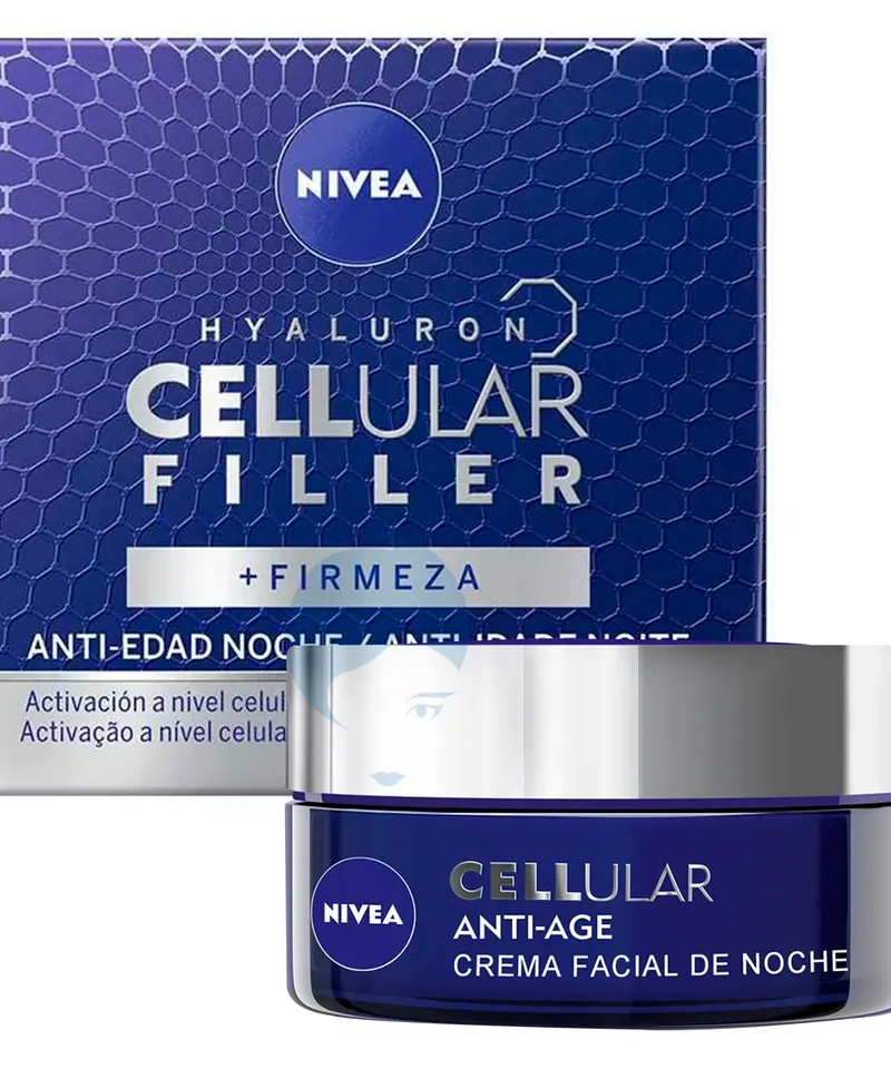 NIVEA CELLULAR FILLER CREMA FACIAL ANTI-EDAD DE NOCHE X 50ML - Producto de belleza y estética en Almacén Sandra
