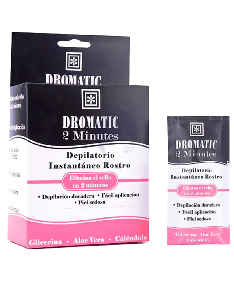 DROMATIC DEPILADOR INSTANTANEO ROSTRO 2 MINUTOS X 12ML - Producto de belleza y estética en Almacén Sandra