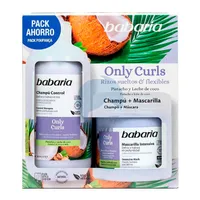 BABARIA PACK ONLY CURLS SHAMPO X 500ML + MASCARILLA X 400ML - Miniatura 1