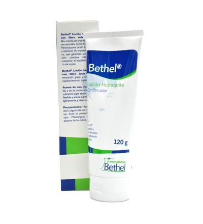 BETHEL LOCION HIDRATANTE CON FILTRO SOLAR X 120GR - Producto de belleza y estética en Almacén Sandra