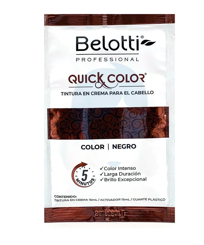 BELOTTI QUICK COLOR CASTAÑO OSCURO EN CREMA X 15ML - Producto de belleza y estética en Almacén Sandra
