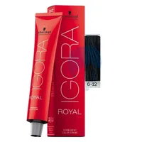 IGORA ROYAL TINTE RUBIO OSCURO CENIZA HUMO N°6.12 X 60ML - Miniatura 1