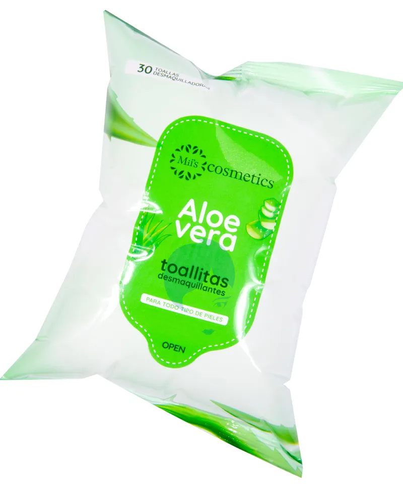 MISS COSMETICS TOALLAS DESMAQUILLANTES ALOE VERA X 30UND - Producto de belleza y estética en Almacén Sandra
