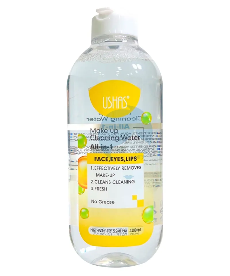 MIIS COSMETICS USHAS AGUA MICELAR DESMAQUILLANTE X 400ML - Producto de belleza y estética en Almacén Sandra