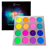 MIIS COSMETICS PALETA SOMBRA NEON PARTY X 16 COLORES REF: ESH-16G - Miniatura 1